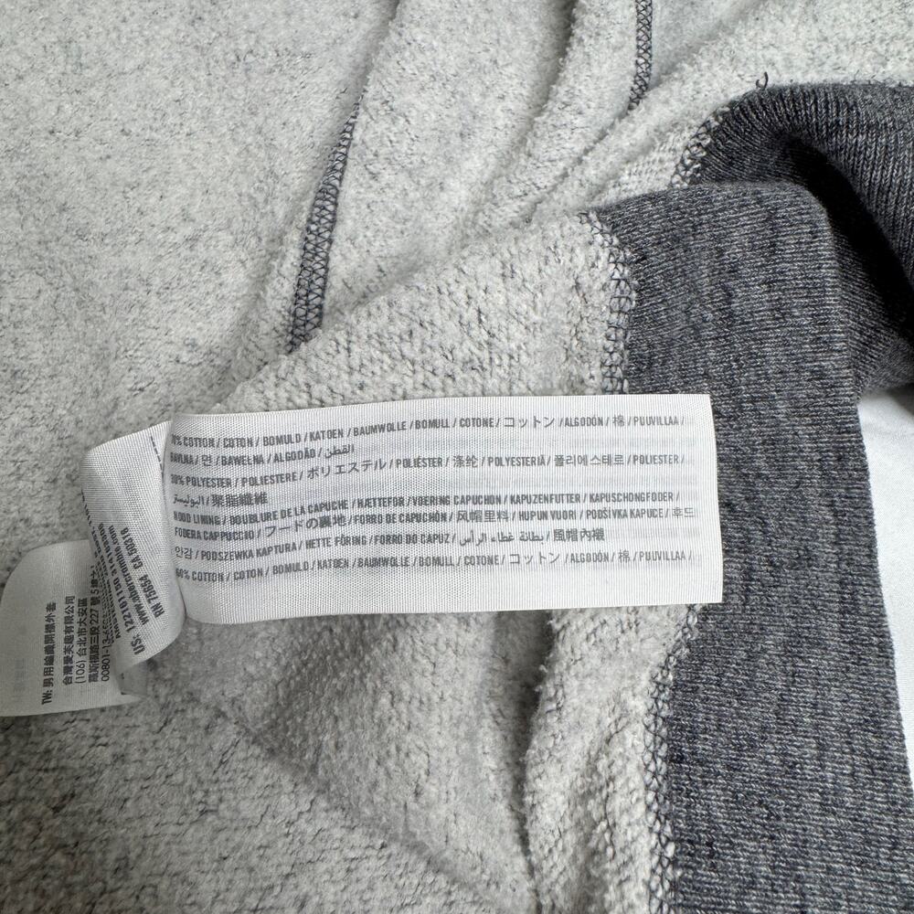 Abercrombie & Fitch VTG Muscle Hoodie Men’s Large Gray Y2K Mallcore Collegiate - Picture 12 of 16